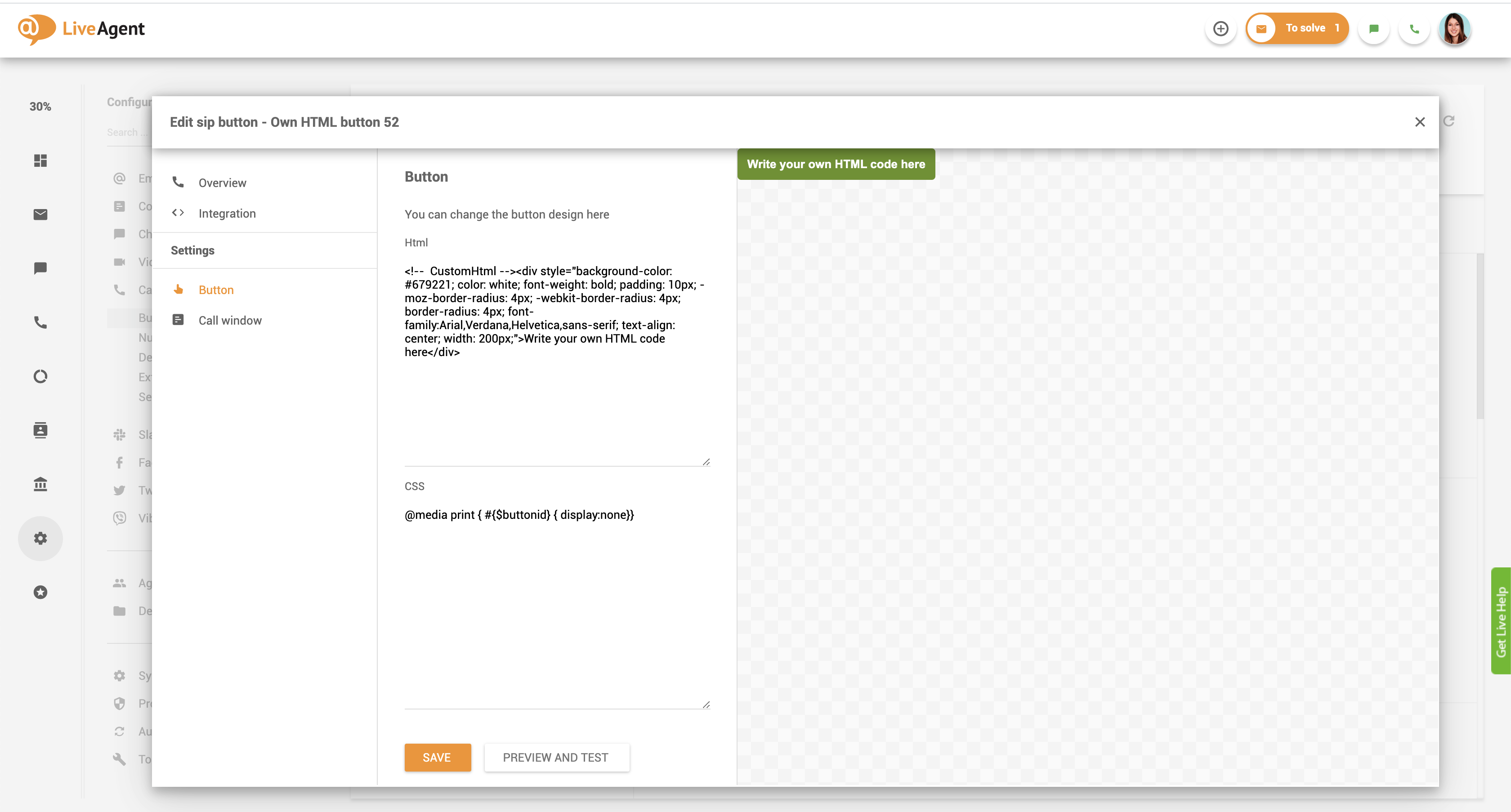 Botón personalizado