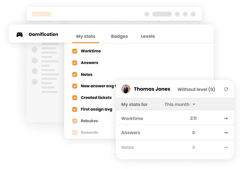 Leaderboard de Tiempo de Trabajo mostrando disponibilidad de agentes