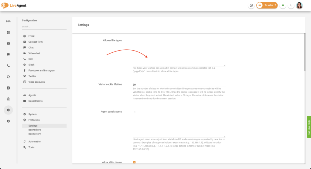 Limitando tipos de archivos