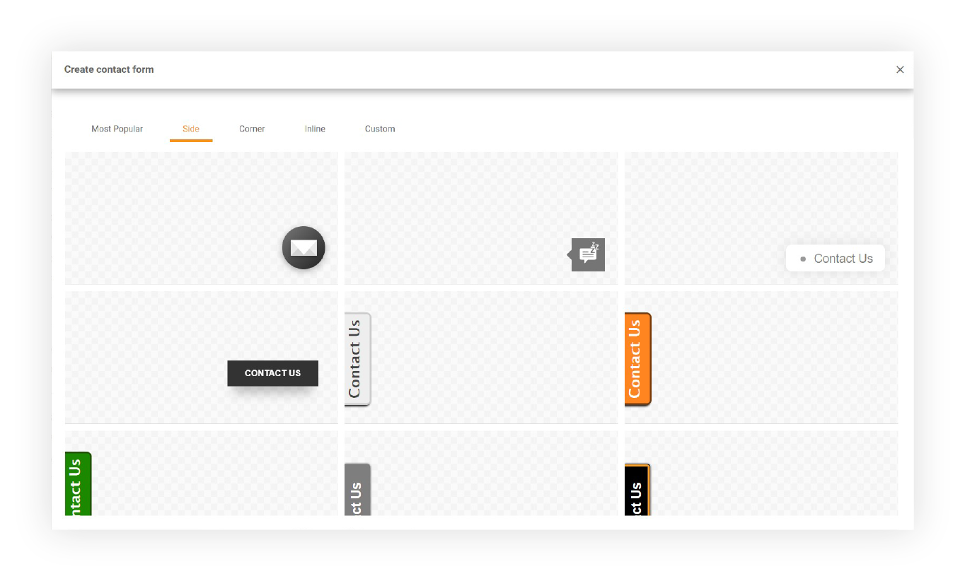 Galería de Formularios de Contacto de LiveAgent