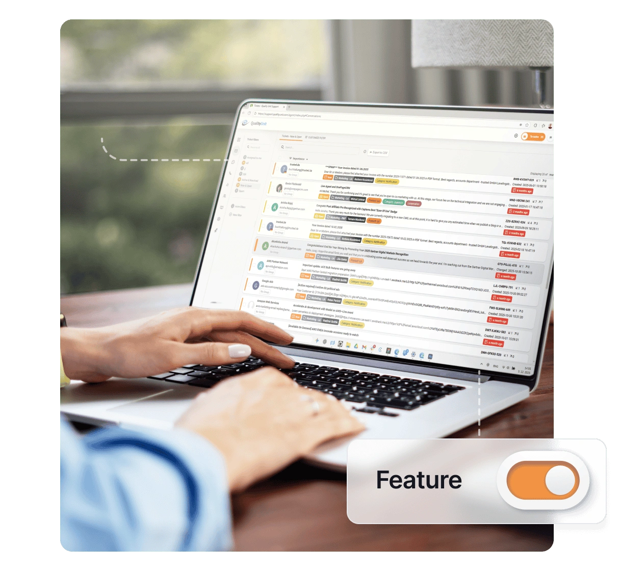 Chatbot de IA de LiveAgent
