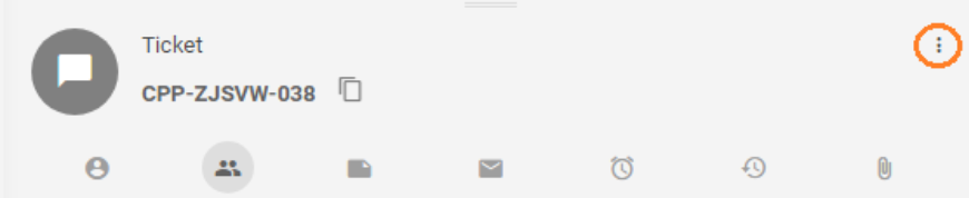 Navegación de exportación de tickets