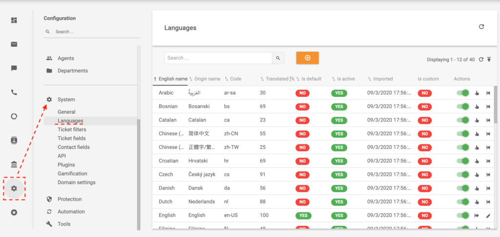 Capacidades multilingües en software de help desk