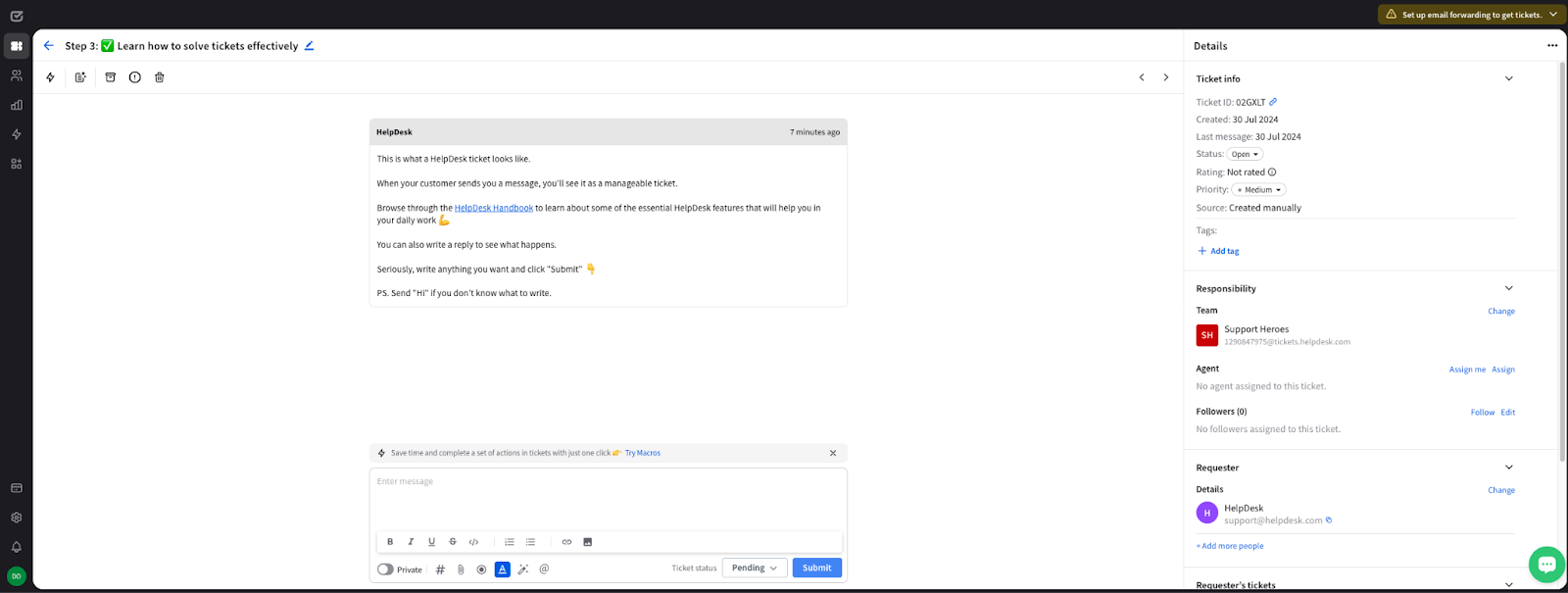 Software de servicio al cliente HelpDesk