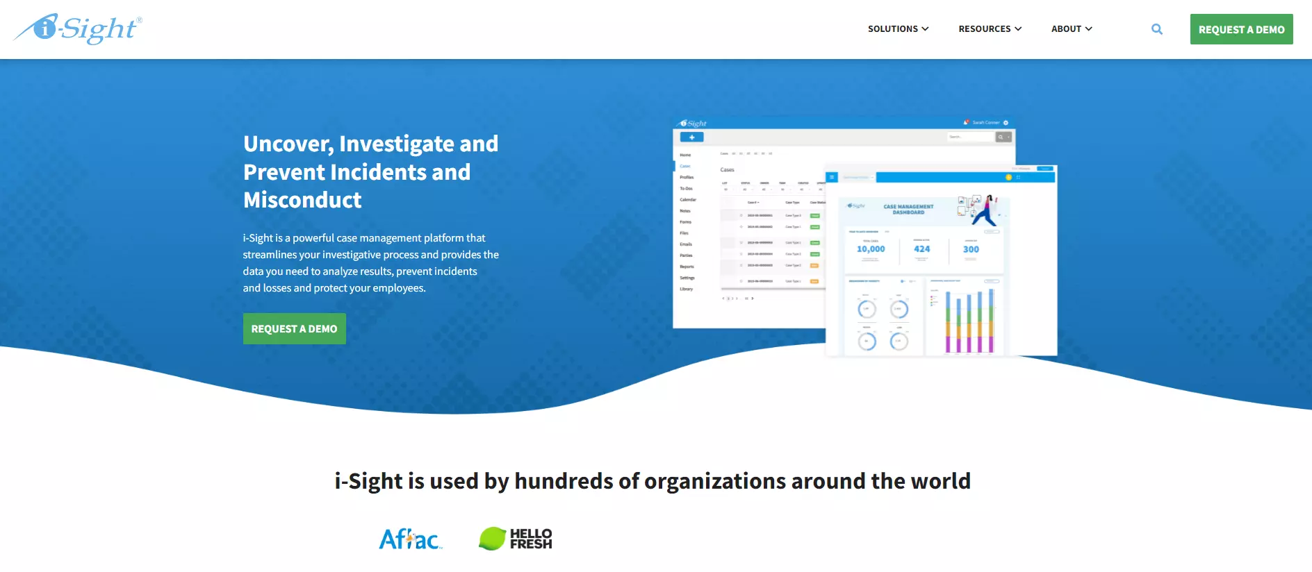Página de inicio de iSight