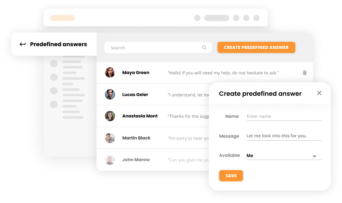 Respuestas predefinidas en software de satisfacción del cliente - LiveAgent