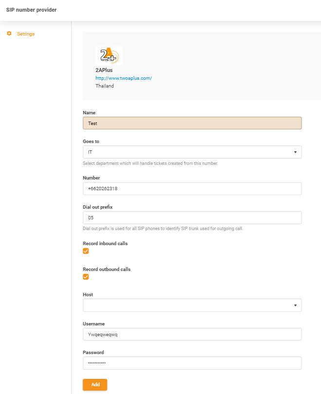 Credenciales de 2APlus