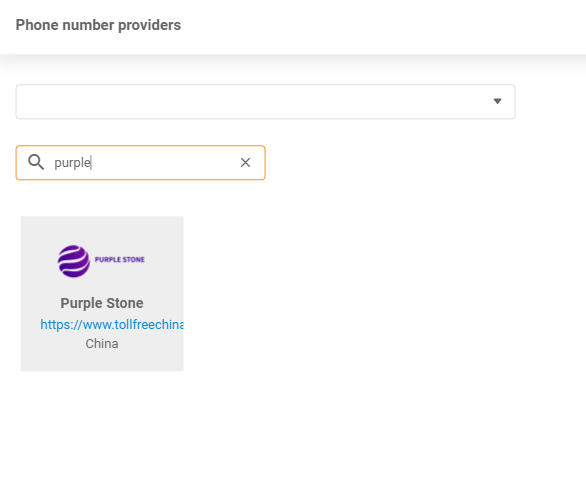 Proveedor Purple Stone