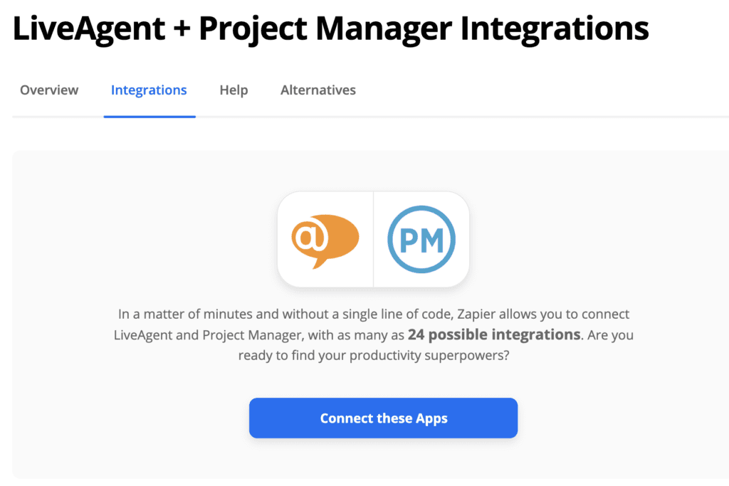 Configuración de integración de Zapier