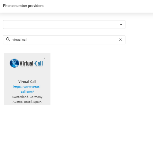 Proveedor Virtual-Call