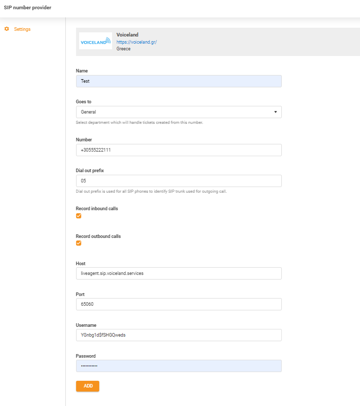 Credenciales de Voiceland