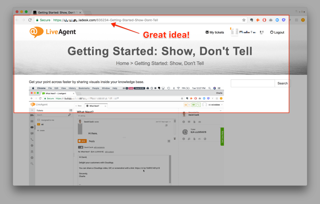 Función de edición y anotación de CloudApp