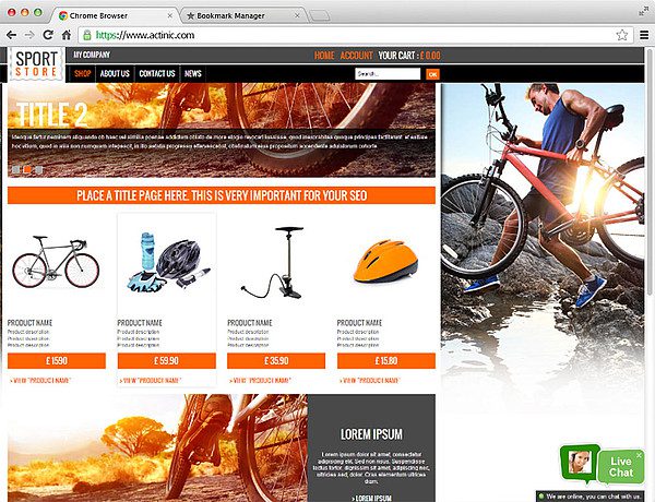 Integración de chat en directo de LiveAgent con Oxatis