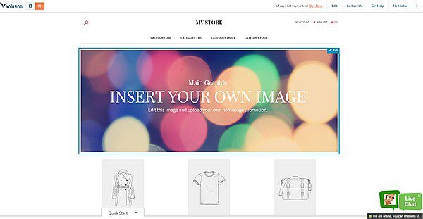Integración de chat en vivo de Volusion LiveAgent