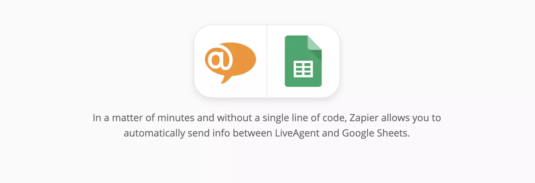 LiveAgent and Google Sheets integration on Zapier