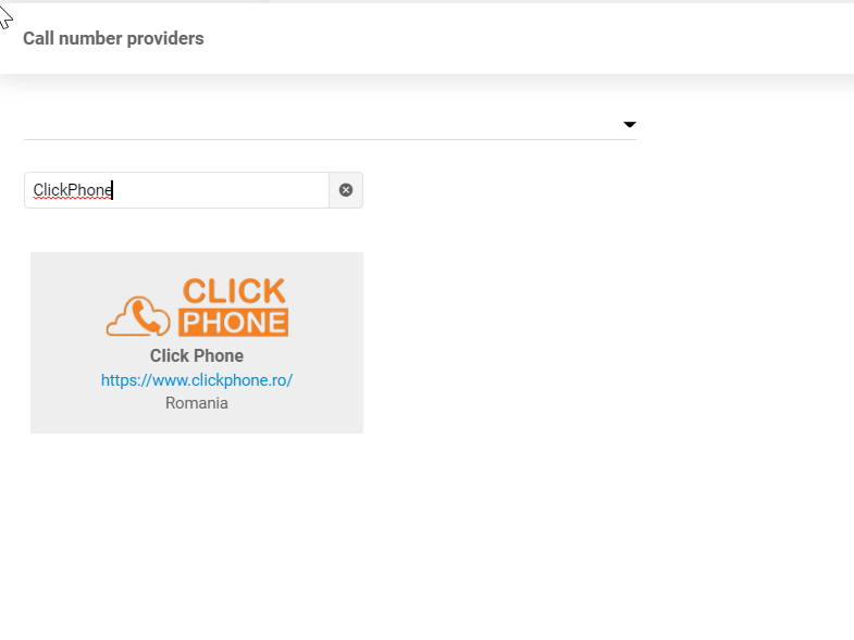 Proveedor de ClickPhone