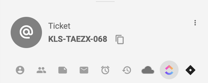 Logo de Jira en una vista de ticket