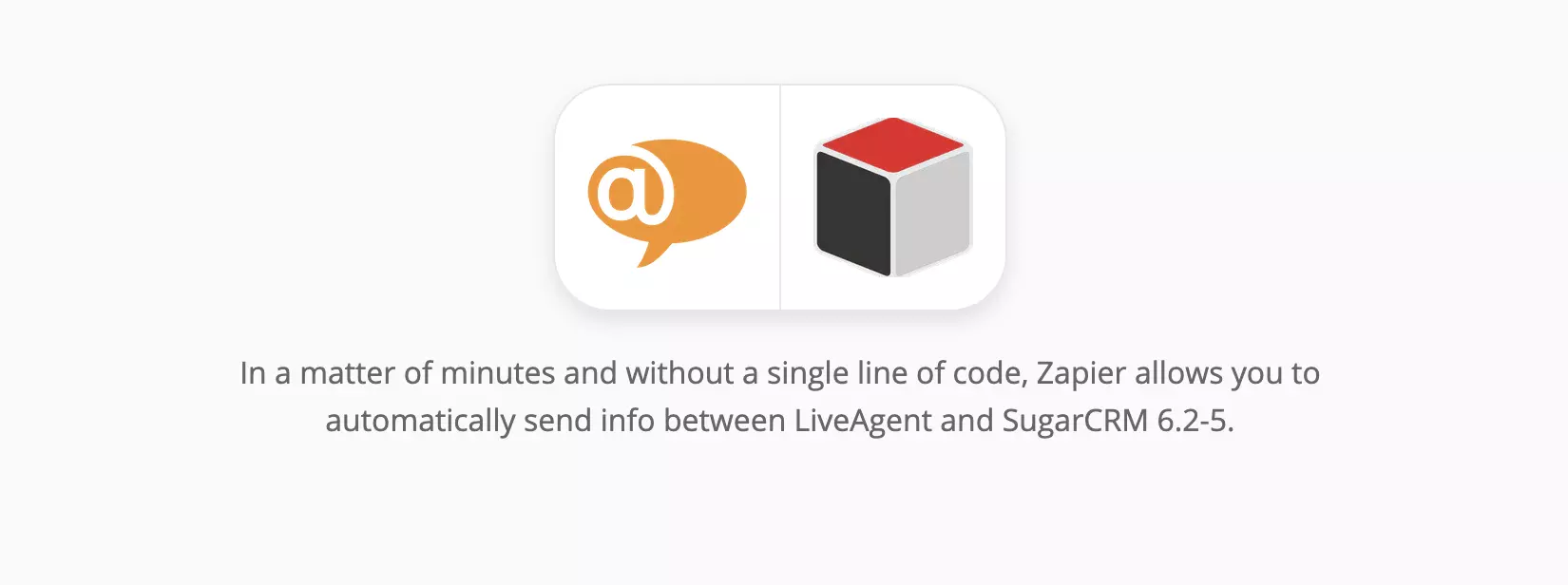 Integración de LiveAgent y SugarCRM en Zapier