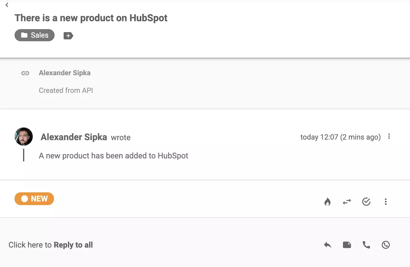 Un nuevo ticket en LiveAgent