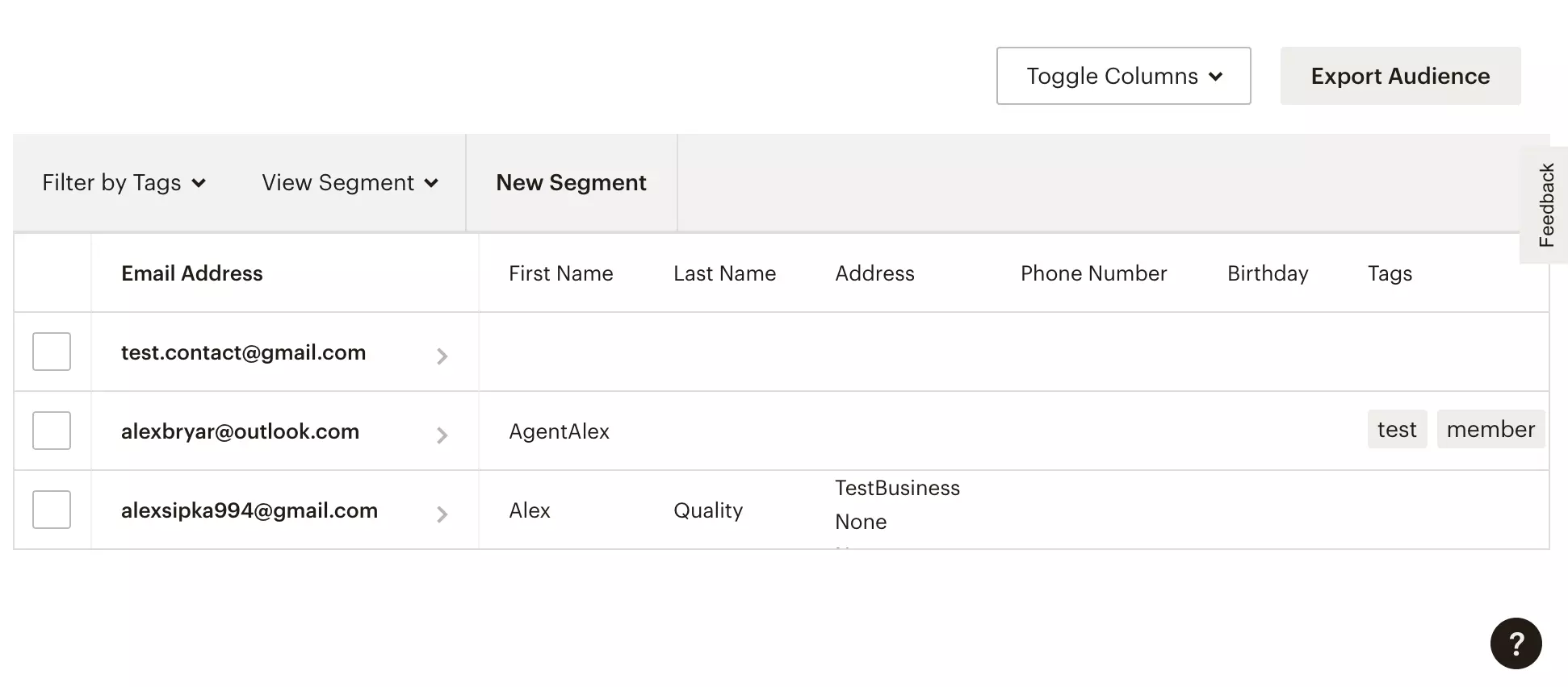 Un nuevo suscriptor ha sido agregado a Mailchimp después de una integración exitosa