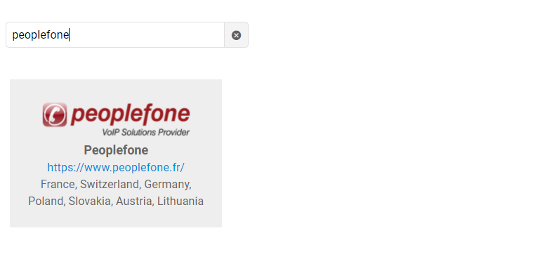 Seleccionar Peoplefone