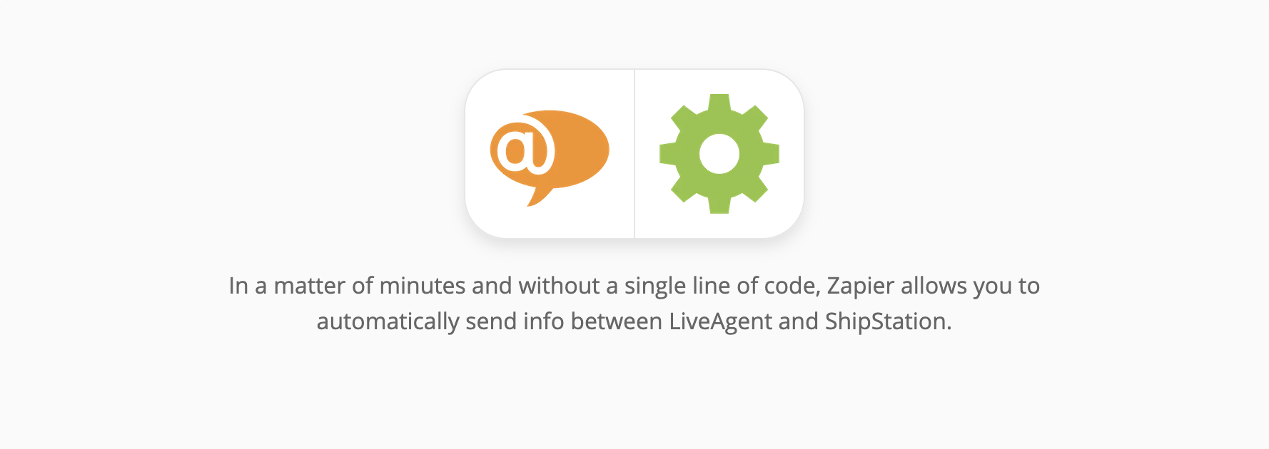 Página de integración de LiveAgent y ShipStation en Zapier