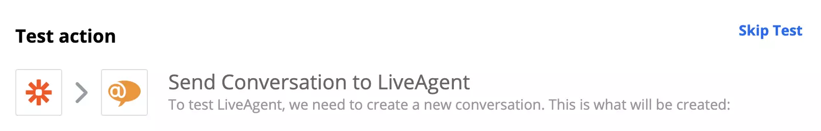 Prueba de integración de Jira y LiveAgent en Zapier