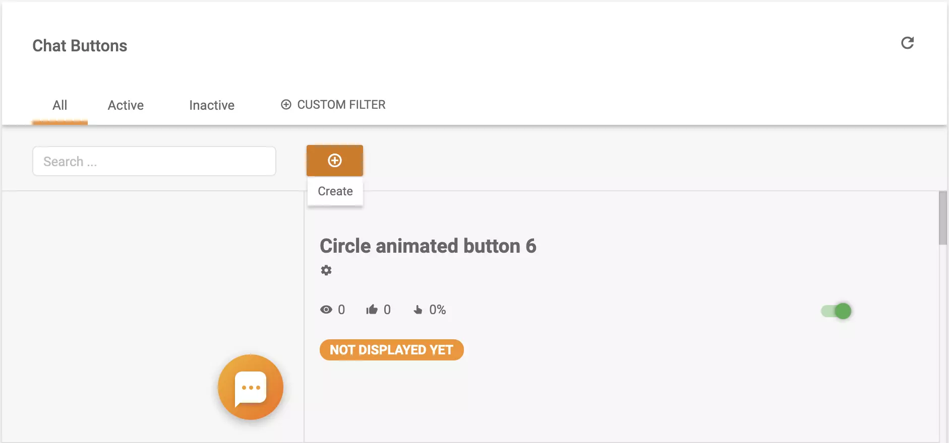 Chat button creation in LiveAgent configuration