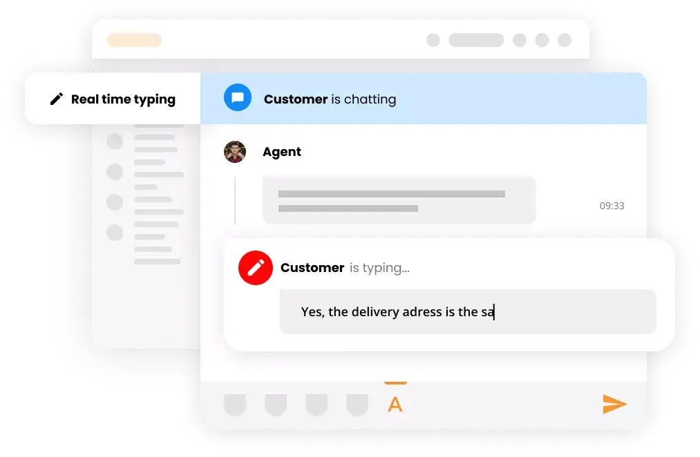 Vista de escritura en tiempo real