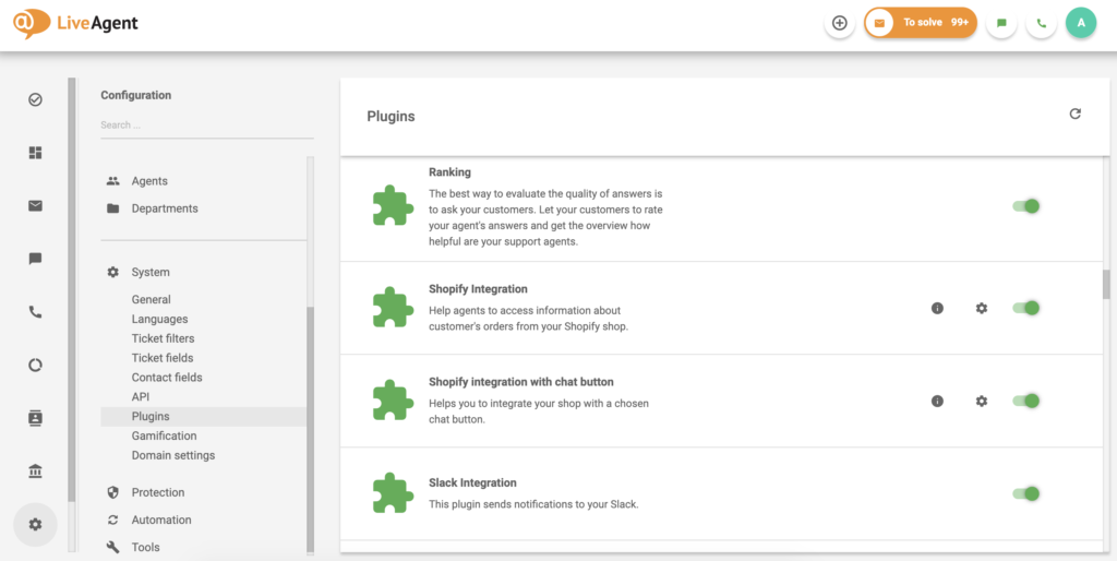 Integración de Shopify con software de experiencia del cliente
