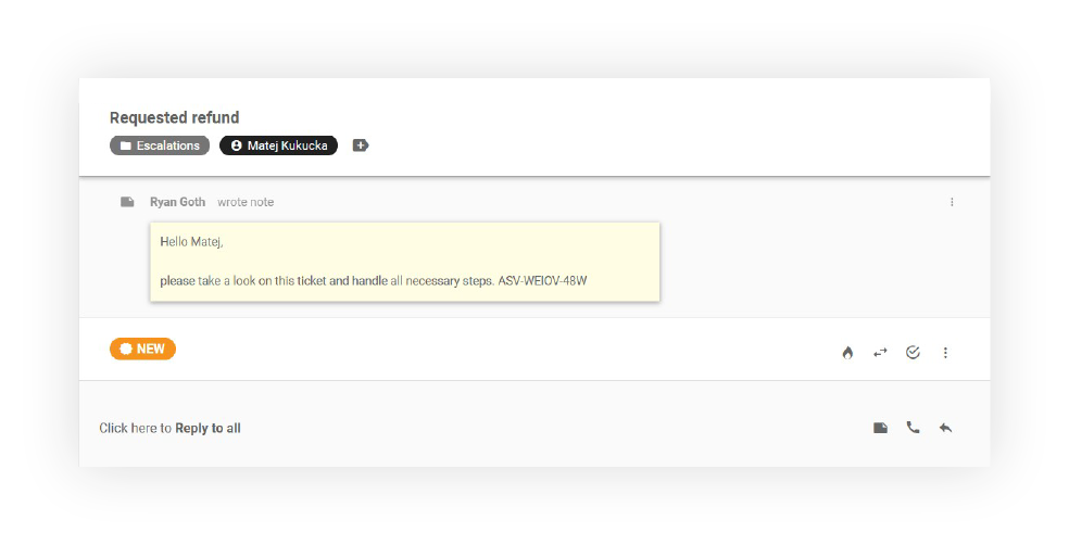 Función de notas en LiveAgent