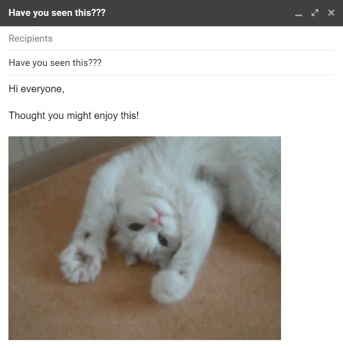 Ejemplo de correo electrónico malo - ¿Has visto esto???